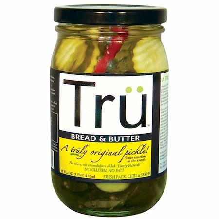 Tru Pickles Tru Pickles Bread and Butter Pickles 16 oz Jar 3018